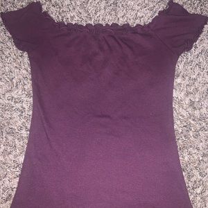 Purple off the shoulder top